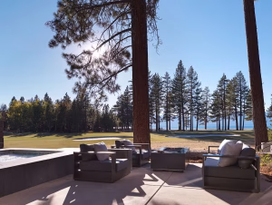Terrace view of The Edgewood Tahoe Resort